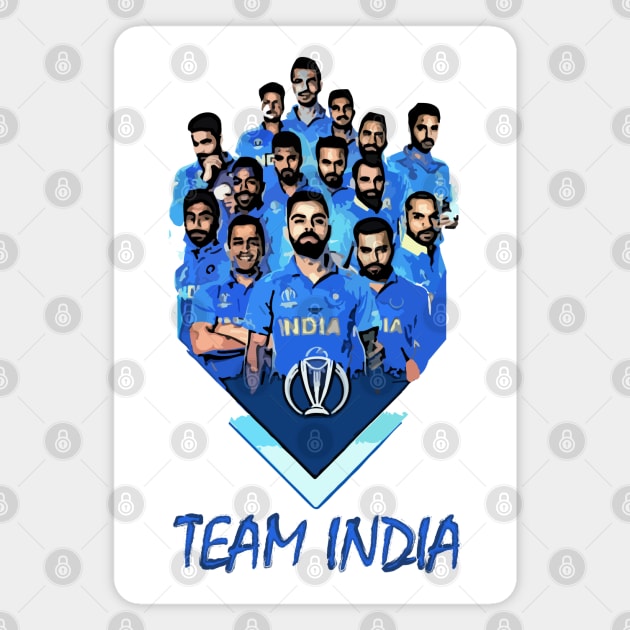 Fasbytes Team Indian Cricket Magnet by FasBytes